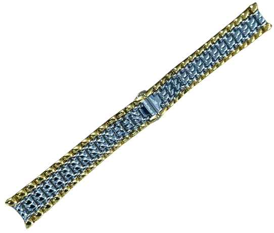 Two - Tone Stainless Steel Watch Strap – 18mm Gold & Silver Replacement Band Compatible with Longines Watches - Universal Jewelers & Watch Tools Inc.