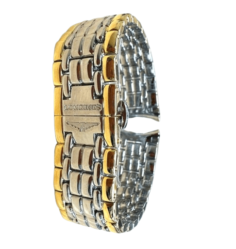 Two - Tone Stainless Steel Watch Strap – 18mm Gold & Silver Replacement Band Compatible with Longines Watches - Universal Jewelers & Watch Tools Inc.