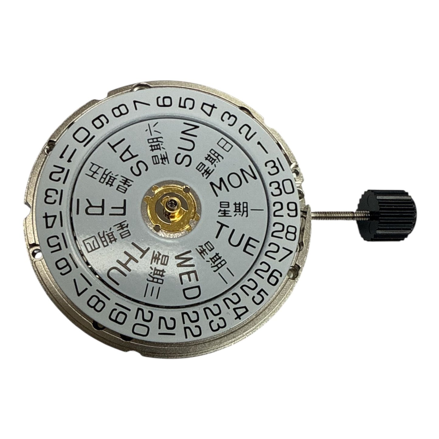 White Day/Date@3 Automatic Watch Movement For ETA 2836-2 SELLITA SW220 B