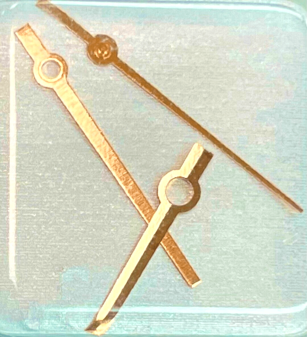 Watch Hands For Rolex Rose Gold 116231 Fits to Caliber 3135 Size 8.5x12.8x12.8mm - Universal Jewelers & Watch Tools Inc.