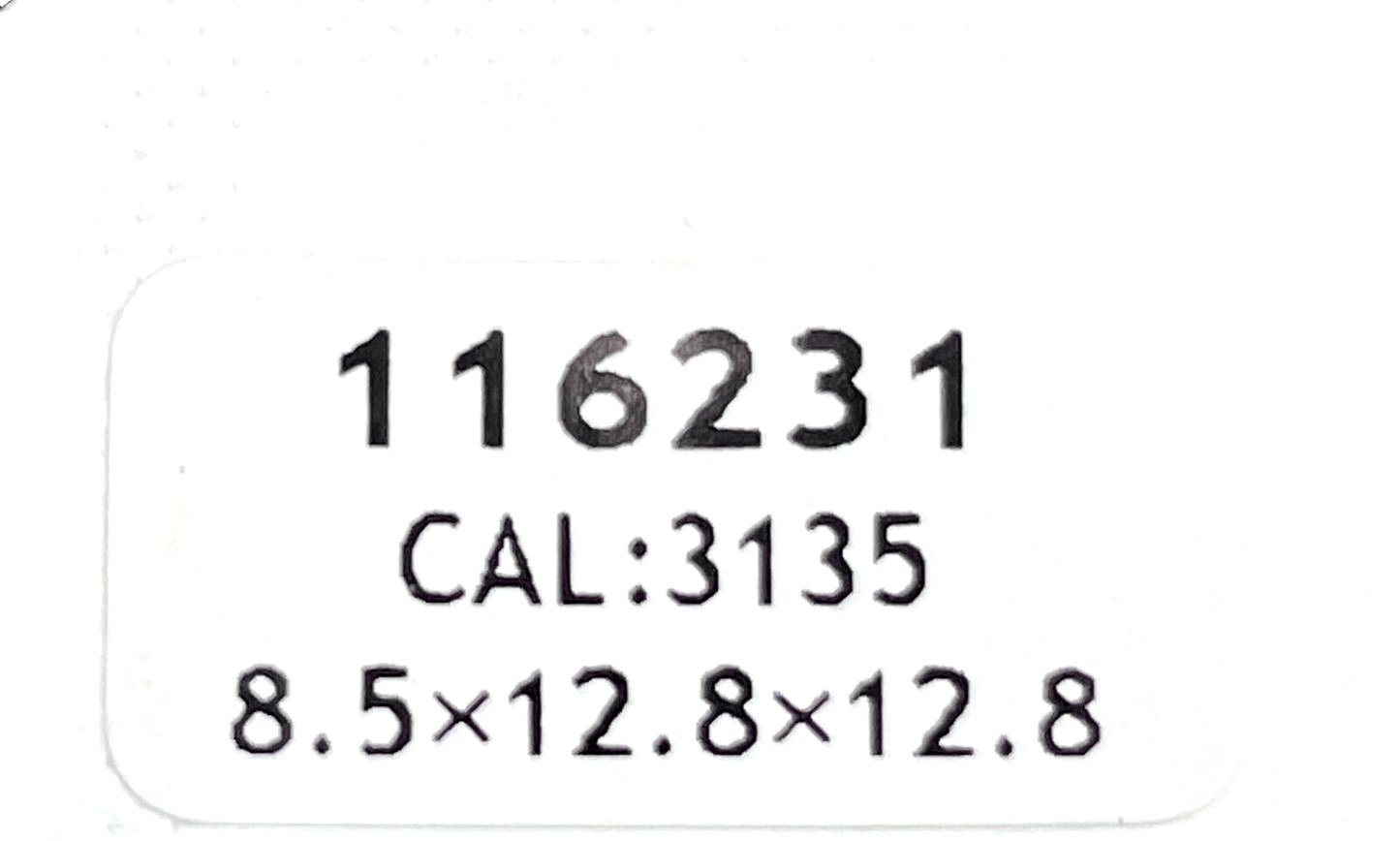Watch Hands For Rolex Rose Gold 116231 Fits to Caliber 3135 Size 8.5x12.8x12.8mm - Universal Jewelers & Watch Tools Inc.
