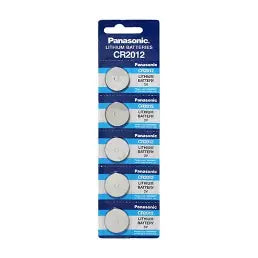 5PC Brand New Panasonic CR2012 3V Coin Type Lithium Battery