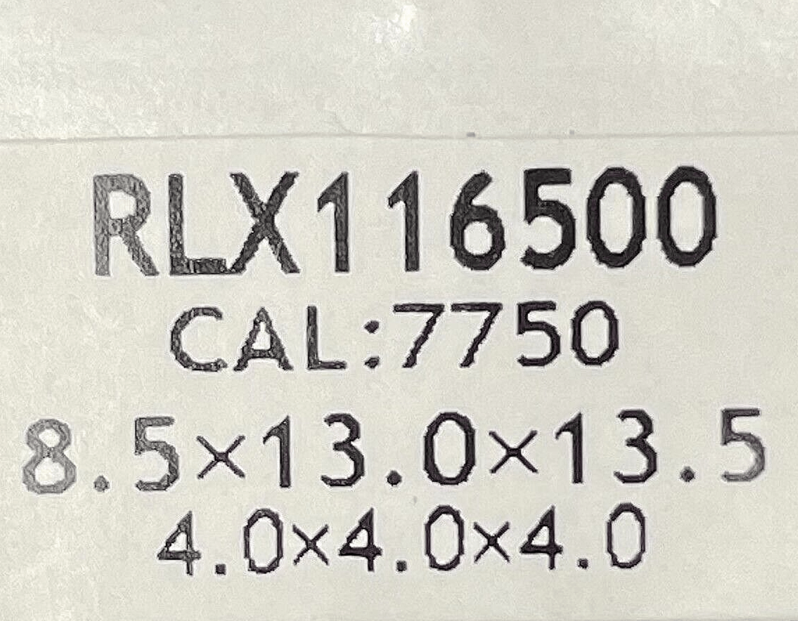 Watch Hands For Rolex Silver 116500 Fits to Caliber 7750 Size 8.0x13.0x13.5 mm - Universal Jewelers & Watch Tools Inc.