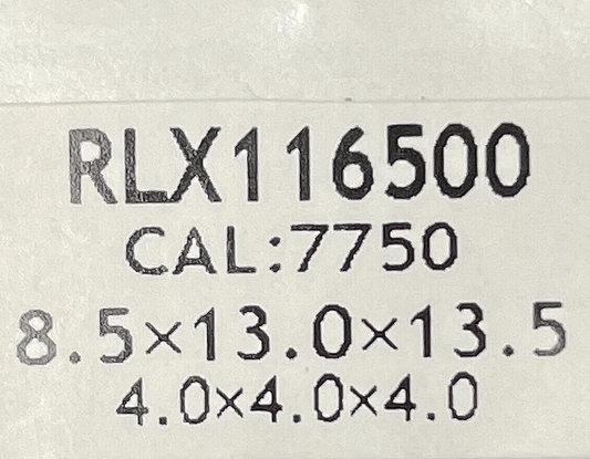 Watch Hands For Rolex Silver 116500 Fits to Caliber 7750 Size 8.0x13.0x13.5 mm - Universal Jewelers & Watch Tools Inc.