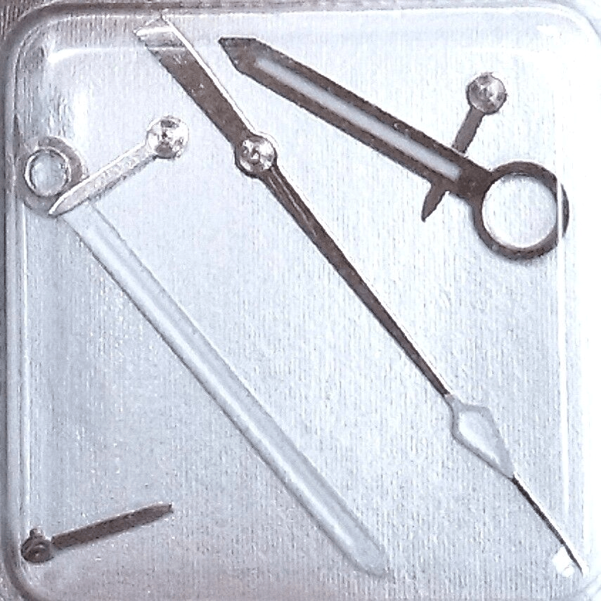 Watch Hands For Omega Silver OMG 311.31 Fits to Caliber 7750 - Universal Jewelers & Watch Tools Inc.