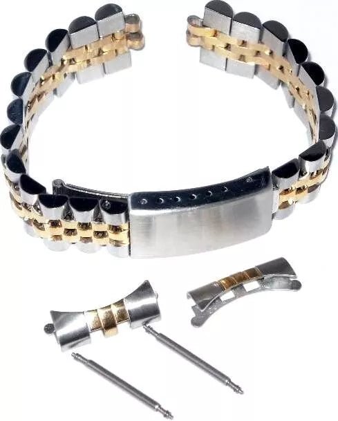 REPLACEMENT BAND BRACELET JUBILEE FOR ROLEX TUDOR 20mm GOLD/SS TWO TONE - Universal Jewelers & Watch Tools Inc.