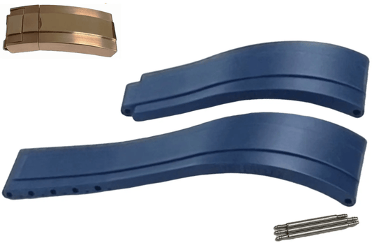 ROLEX Dark Blue Rubber OYSTERFLEX Watch Band 20MM Fits SUBMARINER, Rolex Deepsea & others - Universal Jewelers & Watch Tools Inc.