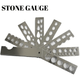 7 Blades Fan Gauge for measuring stones & Diamond, Jewelry Tool - Universal Jewelers & Watch Tools Inc.