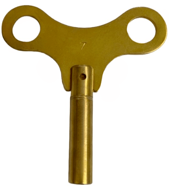 Brass Single End Clock Key 7, Jeweler Tools - Universal Jewelers & Watch Tools Inc.