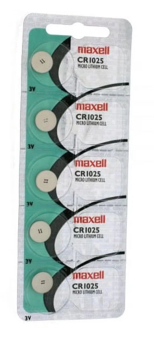 Maxell Watch Cell Batteries CR1025 New Sealed (Pack of 5)