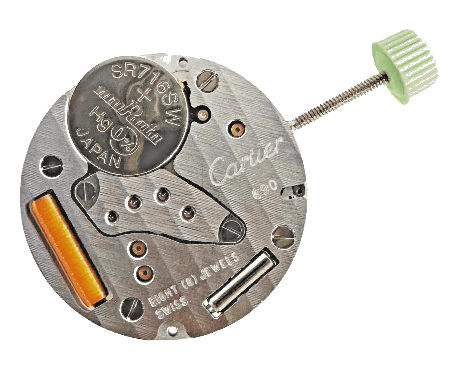 Cartier Watch Quartz Movement 690, Two hands. Genuine - Universal Jewelers & Watch Tools Inc.