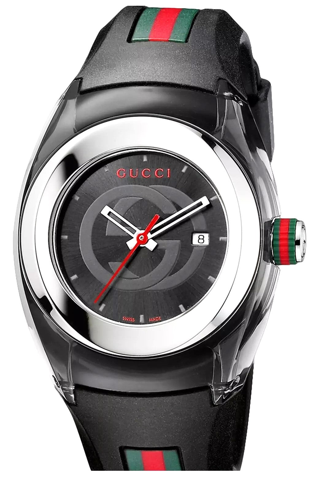 Shop GUCCI SYNC YA137101 Men’s Watch – All Black Dial and Strap, Quartz Movement. Comes with original box and booklet. Authentic & sleek. - Universal Jewelers & Watch Tools Inc.