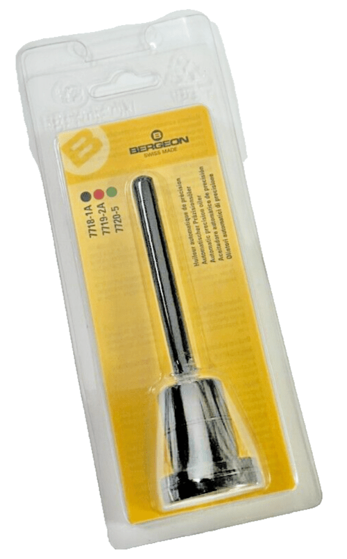 BERGEON 7718 - 1A, OIL PEN WITH STAND, OILER. BLACK , SWISS MADE, WATCHMAKER TOOLS - Universal Jewelers & Watch Tools Inc.
