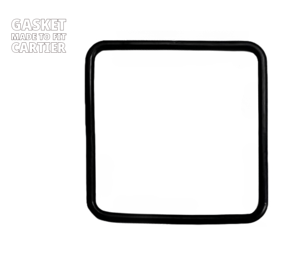 Imitation Rubber Gasket For Brand Watches Made To Fit CARTIER Ladies PANTHER (13.4×13.4×0.7)mm - Universal Jewelers & Watch Tools Inc.