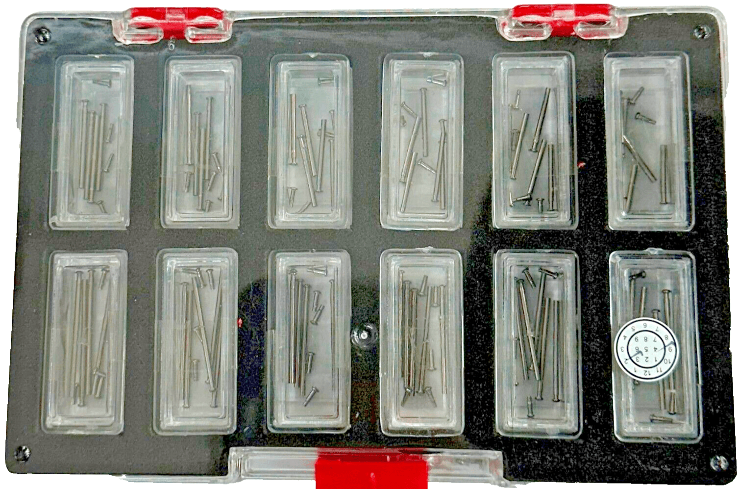 Assortment of Big Head Pins With Tubes For Watch Bracelet, Dia 1.2mm, AB - 636BH - Universal Jewelers & Watch Tools Inc.