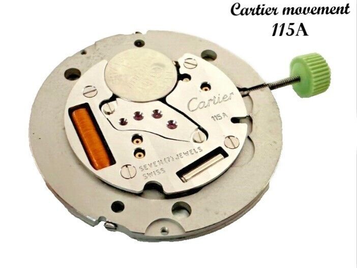 Cartier Watch Quartz Movement 115A Two hands, Seven (7) Jewel Brand New, Genuine - Universal Jewelers & Watch Tools Inc.