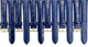 Lot of 6 Watch Band Blue Genuine Leather Alligator Grain Padded Stitched 22mmXXL - Universal Jewelers & Watch Tools Inc.