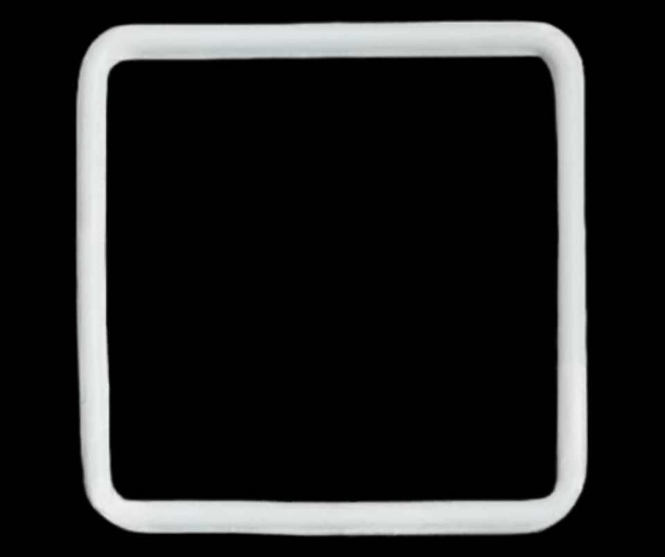 WHITE Gasket Made to Fit CA53 - CARTIER SANTOS GALBEE LARGE (18.0×18.0×1.10)mm - Universal Jewelers & Watch Tools Inc.