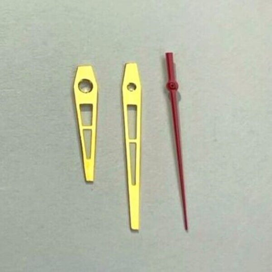 Replacement Watch Hands Gold - Red14mm,Fits to Ronda,Miyota,ETA,Seiko,Swatch,Timex - Universal Jewelers & Watch Tools Inc.