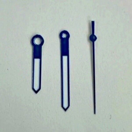 Replacement Watch Hands Blue 11x1.5 mm,Fits Ronda,Miyota,ETA,Seiko,Swatch,Timex - Universal Jewelers & Watch Tools Inc.