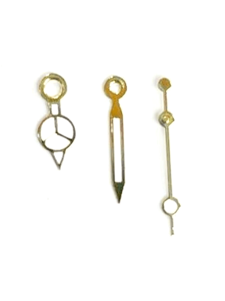 Replacement Watch Hands Gold - Luminous 8mm,Fits to Ronda,Miyota,ETA,Seiko,Swatch,Timex - Universal Jewelers & Watch Tools Inc.