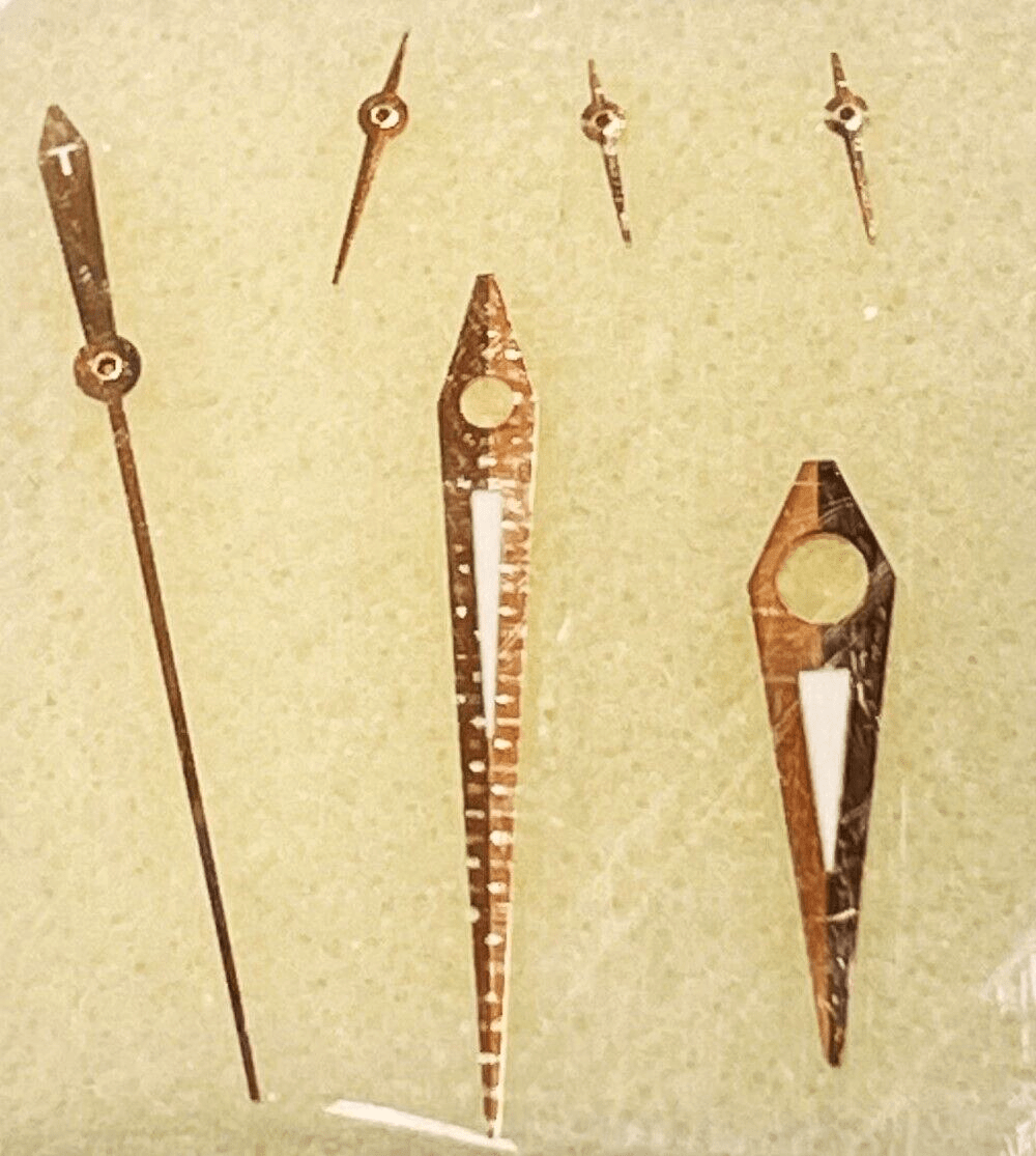Watch Hands For Tissot Gold T035.5 Fits to Caliber 7750 - Universal Jewelers & Watch Tools Inc.