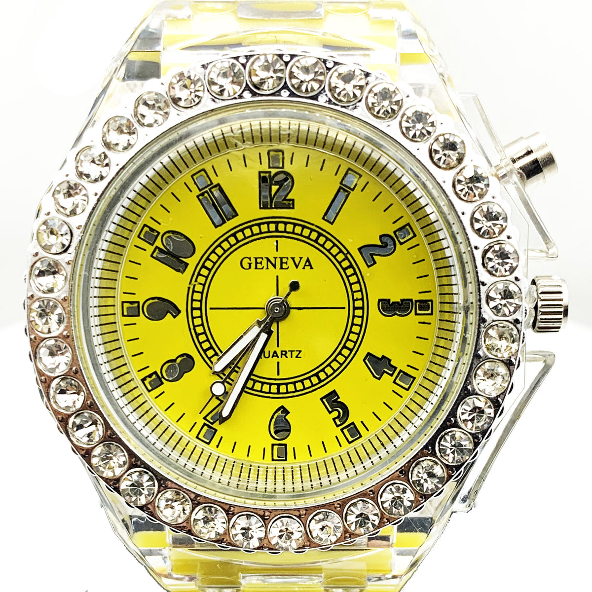 Hot Selling Multicolor Geneva LED Light Fashion Watch for Boys and Gir