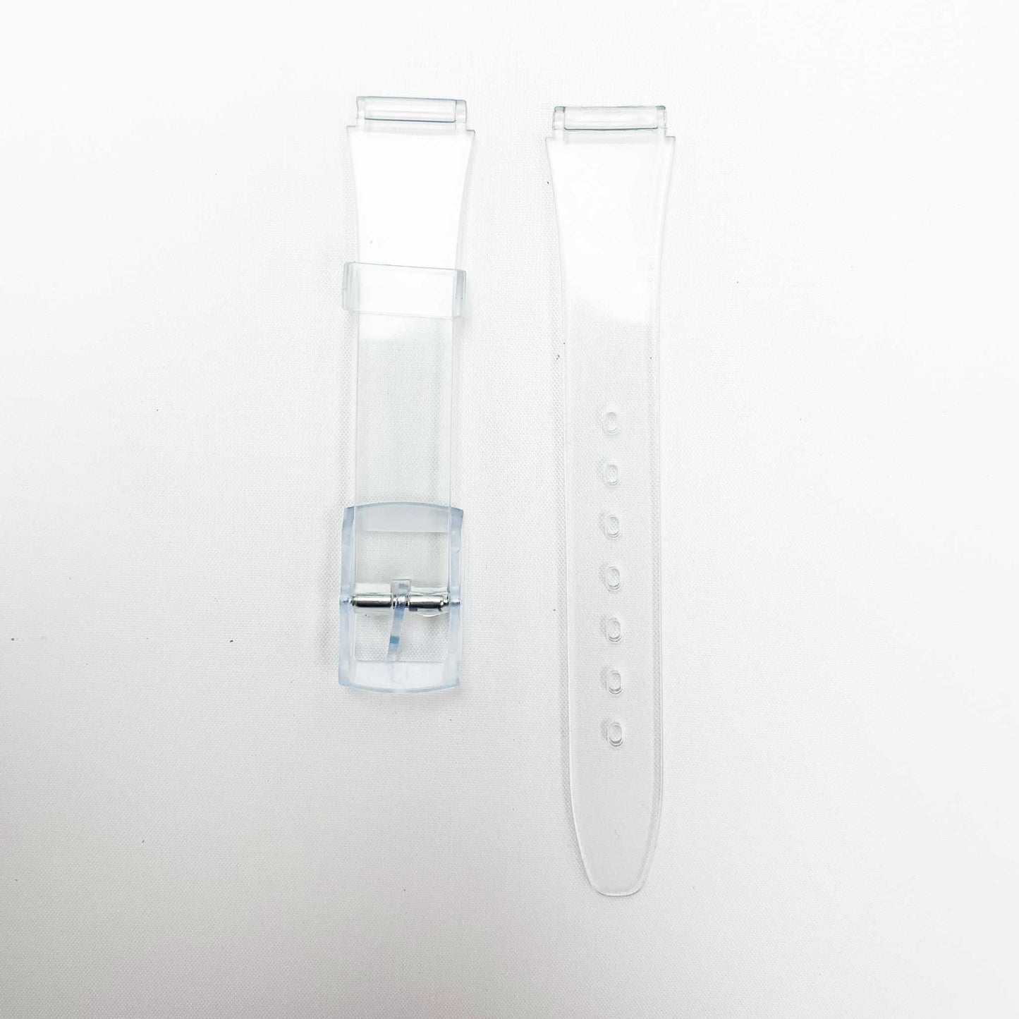 14MM PVC Plastic Watch Band Transparent for Casio Timex Seiko Citizen Iron Man Watches - Universal Jewelers & Watch Tools Inc.