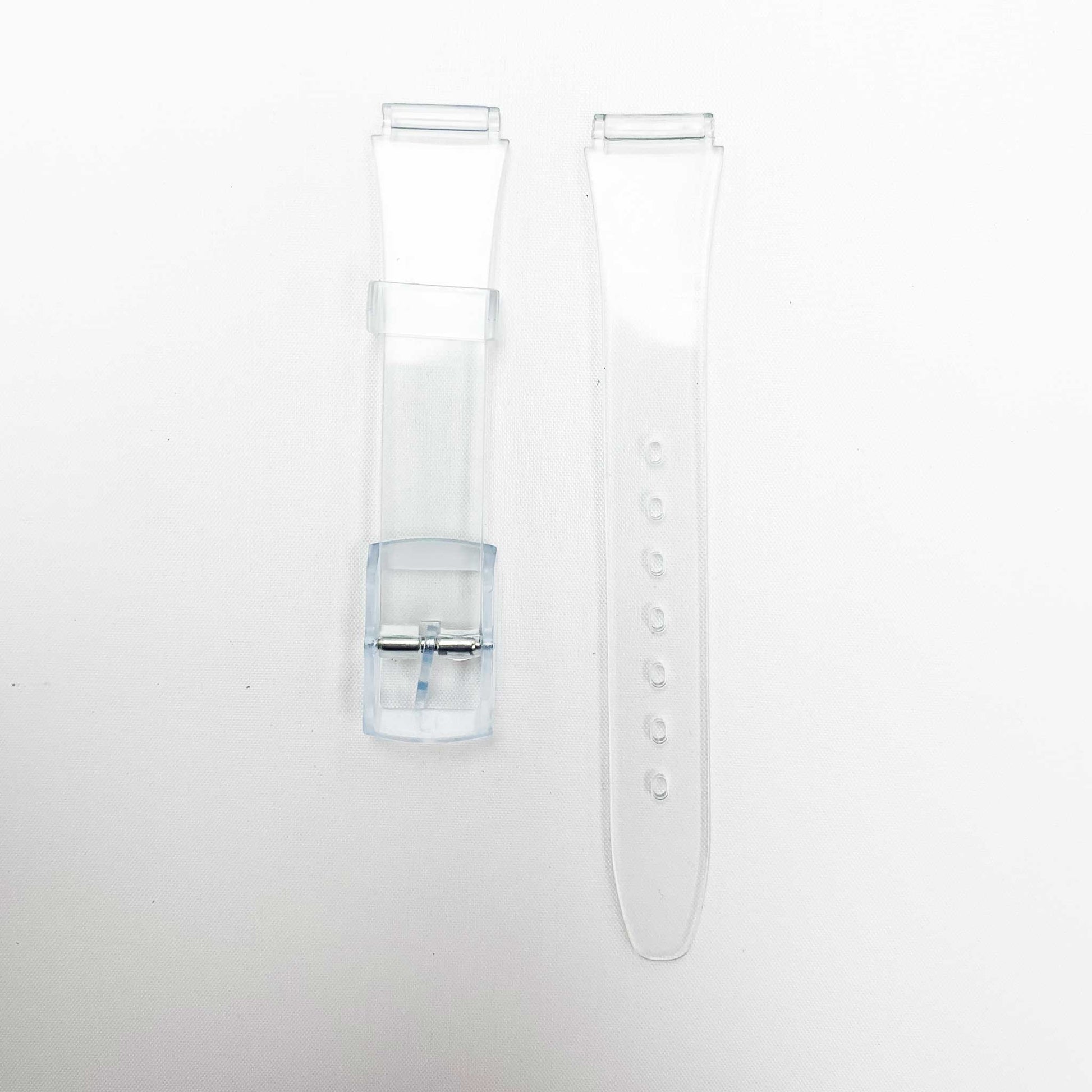 14MM PVC Plastic Watch Band Transparent for Casio Timex Seiko Citizen Iron Man Watches - Universal Jewelers & Watch Tools Inc.