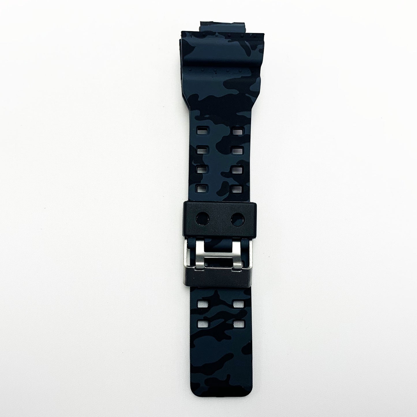 16 MM Silicone Army Style Watch Band Black Color Quick Release Regular Size G Shock Casio Watch Strap