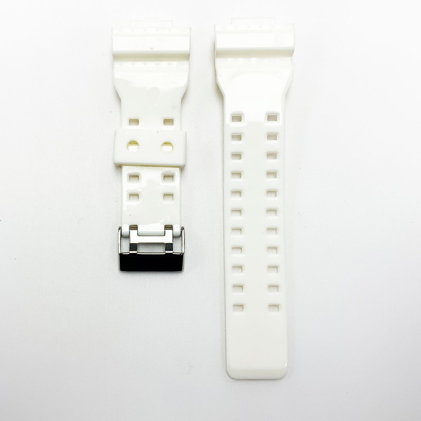 16 MM Silicone Watch Band White Color Quick Release Regular Size G Shock Casio Watch Strap