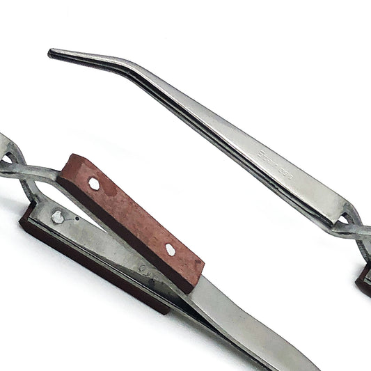 165 MM Tweezer Fiber Grip Curved Watch Tool - Universal Jewelers & Watch Tools Inc.