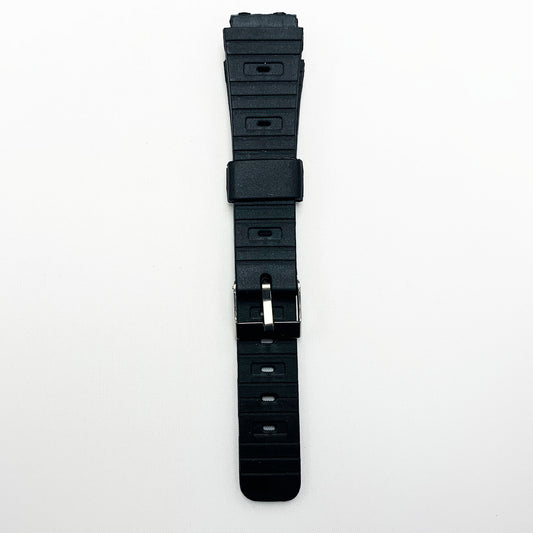 18 MM PVC Sports Watch Band Black Color Quick Release XL Size Watch Strap - Universal Jewelers & Watch Tools Inc.