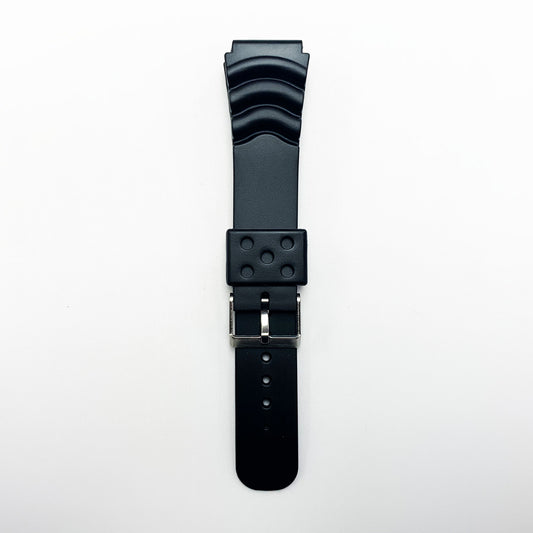 18 MM PVC Watch Band Black Color Quick Release Regular Size Sieko Citizen Watch Strap - Universal Jewelers & Watch Tools Inc.