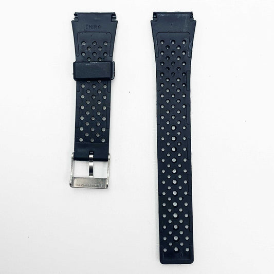 18MM PVC Plastic Watch Band Black00M Sports for Casio Timex Seiko Citizen Iron Man Watches - Universal Jewelers & Watch Tools Inc.