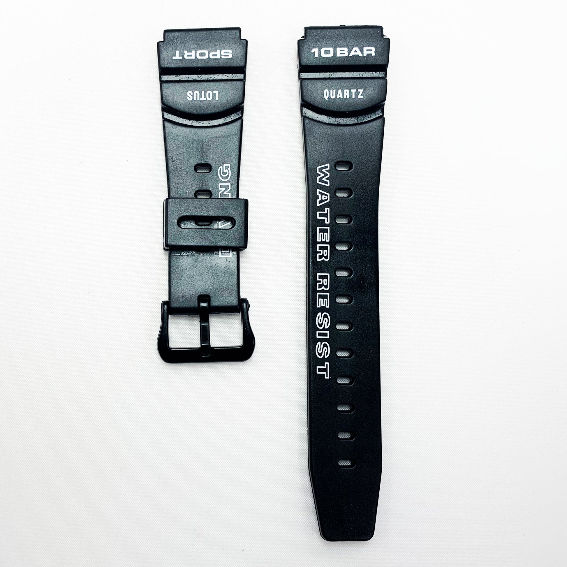 20 MM PVC Sports Watch Band Black Color Quick Release Regular Size Watch Strap - Universal Jewelers & Watch Tools Inc.