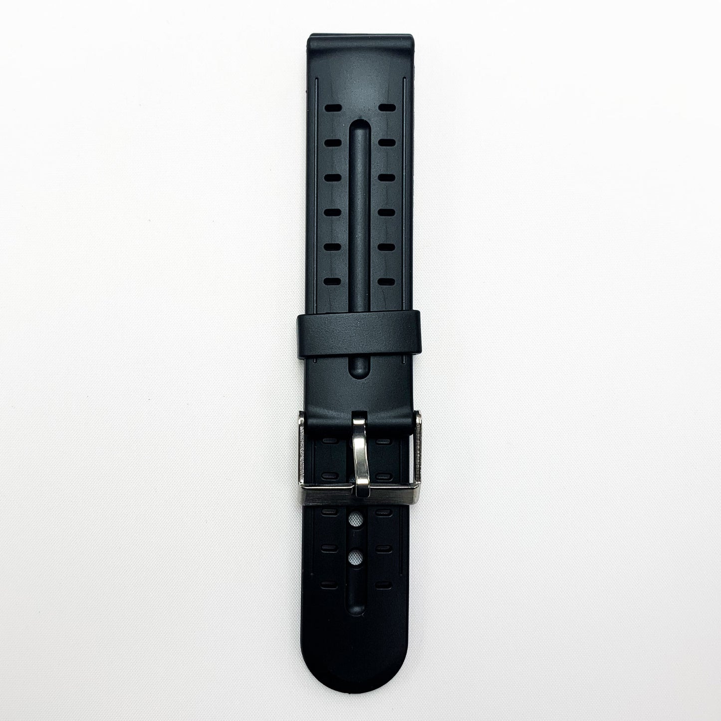 20 MM PVC Style Watch Band Black Color Quick Release Regular Size Watch Strap - Universal Jewelers & Watch Tools Inc.
