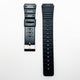 20 MM PVC Watch Band With Easy Pin Black Color Quick Release Regular Size Watch Strap - Universal Jewelers & Watch Tools Inc.