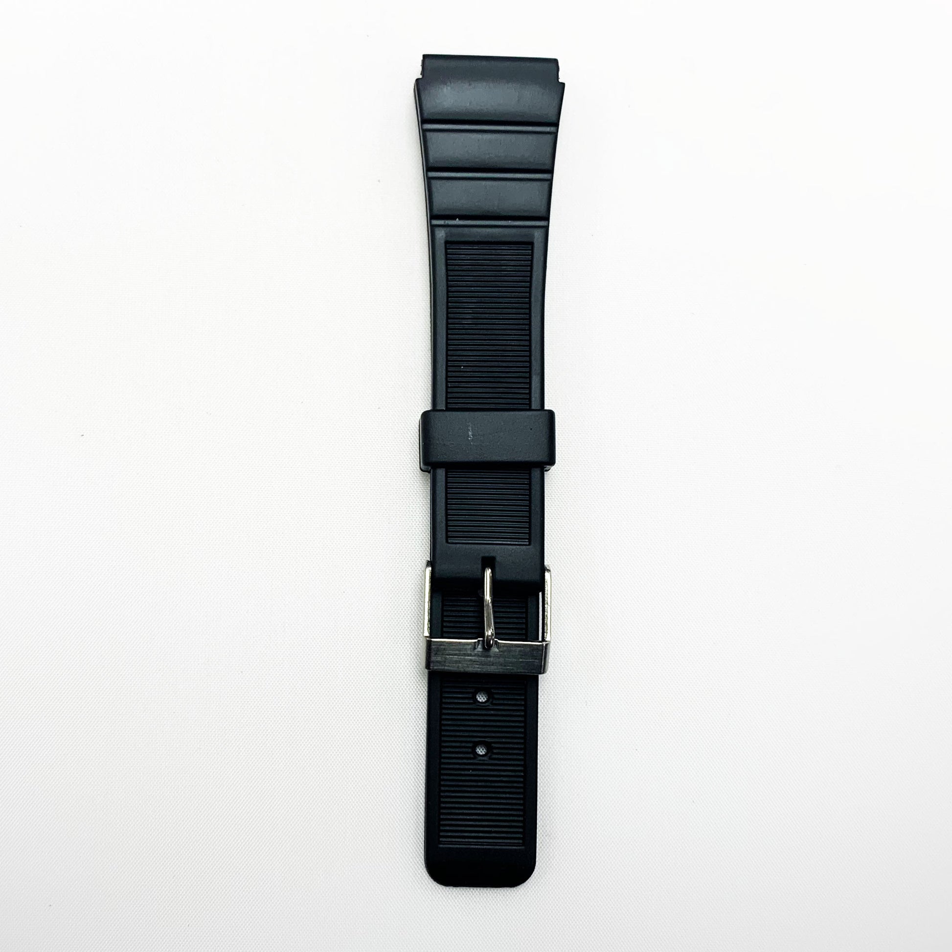 20 MM PVC Zig Zag Lines Watch Band Black Color Quick Release Regular Size Watch Strap - Universal Jewelers & Watch Tools Inc.