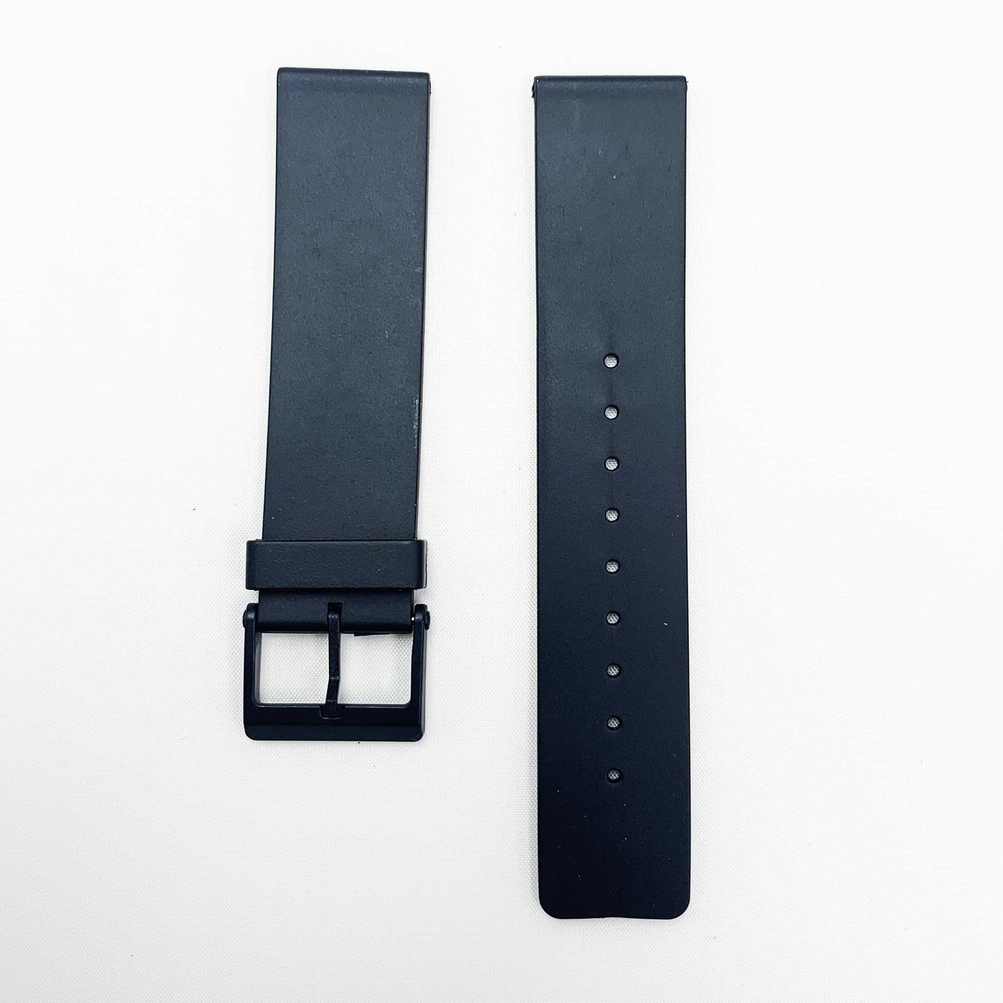 20MM PVC Plastic Watch Band Black Flat Plain for Casio Timex Seiko Citizen Iron Man Watches - Universal Jewelers & Watch Tools Inc.