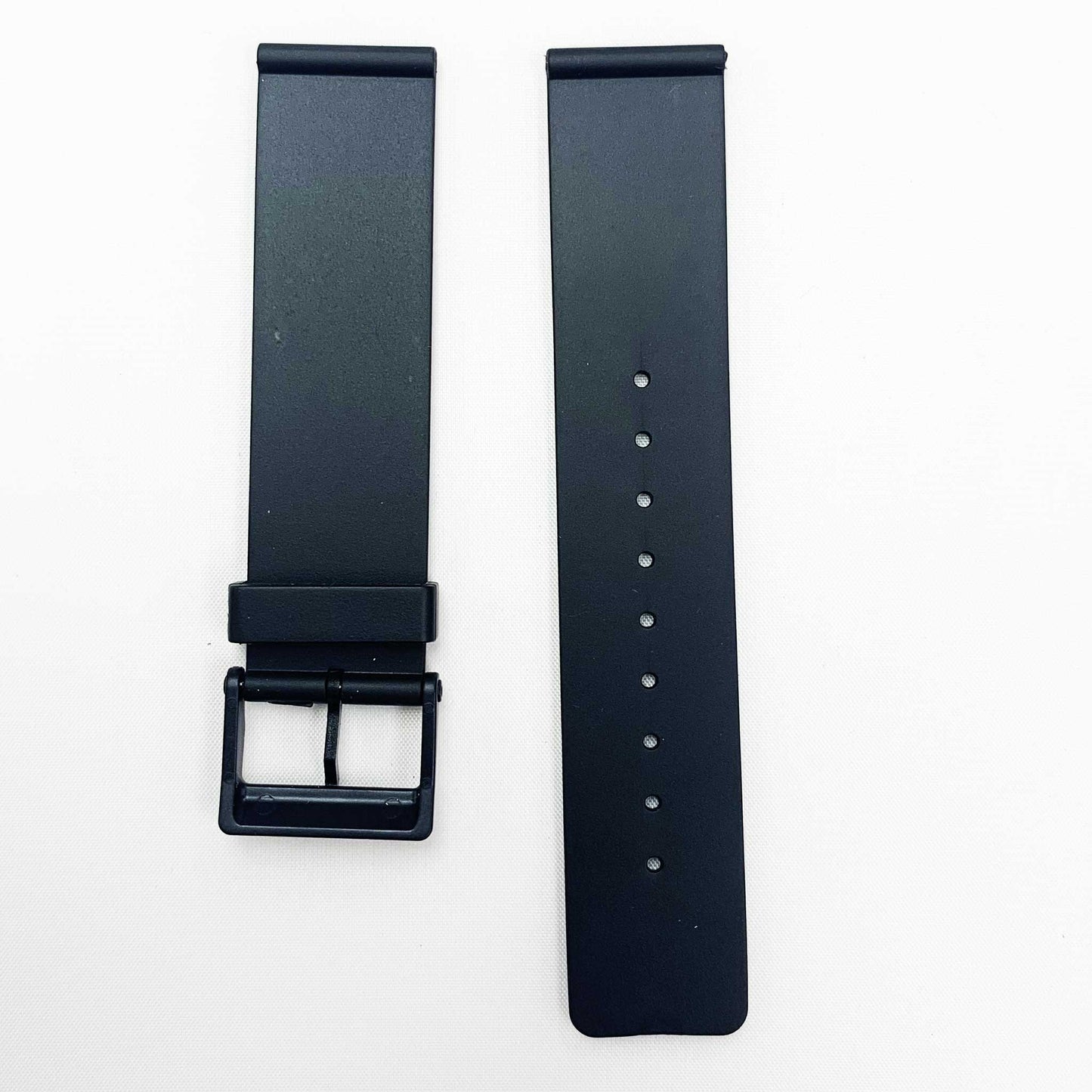 20MM PVC Plastic Watch Band Black Flat Plain for Casio Timex Seiko Citizen Iron Man Watches - Universal Jewelers & Watch Tools Inc.