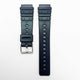 20MM PVC Plastic Watch Band Black Regular Special Fitting for Casio Timex Seiko Citizen Iron Man Watches - Universal Jewelers & Watch Tools Inc.