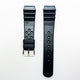 22 MM PVC Zig Zag Style Watch Band Black Color Quick Release Regular Size Watch Strap - Universal Jewelers & Watch Tools Inc.