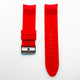 22 MM Silicone Curve Watch Band Red Color Quick Release Regular Size Watch Strap Steel HR - Universal Jewelers & Watch Tools Inc.