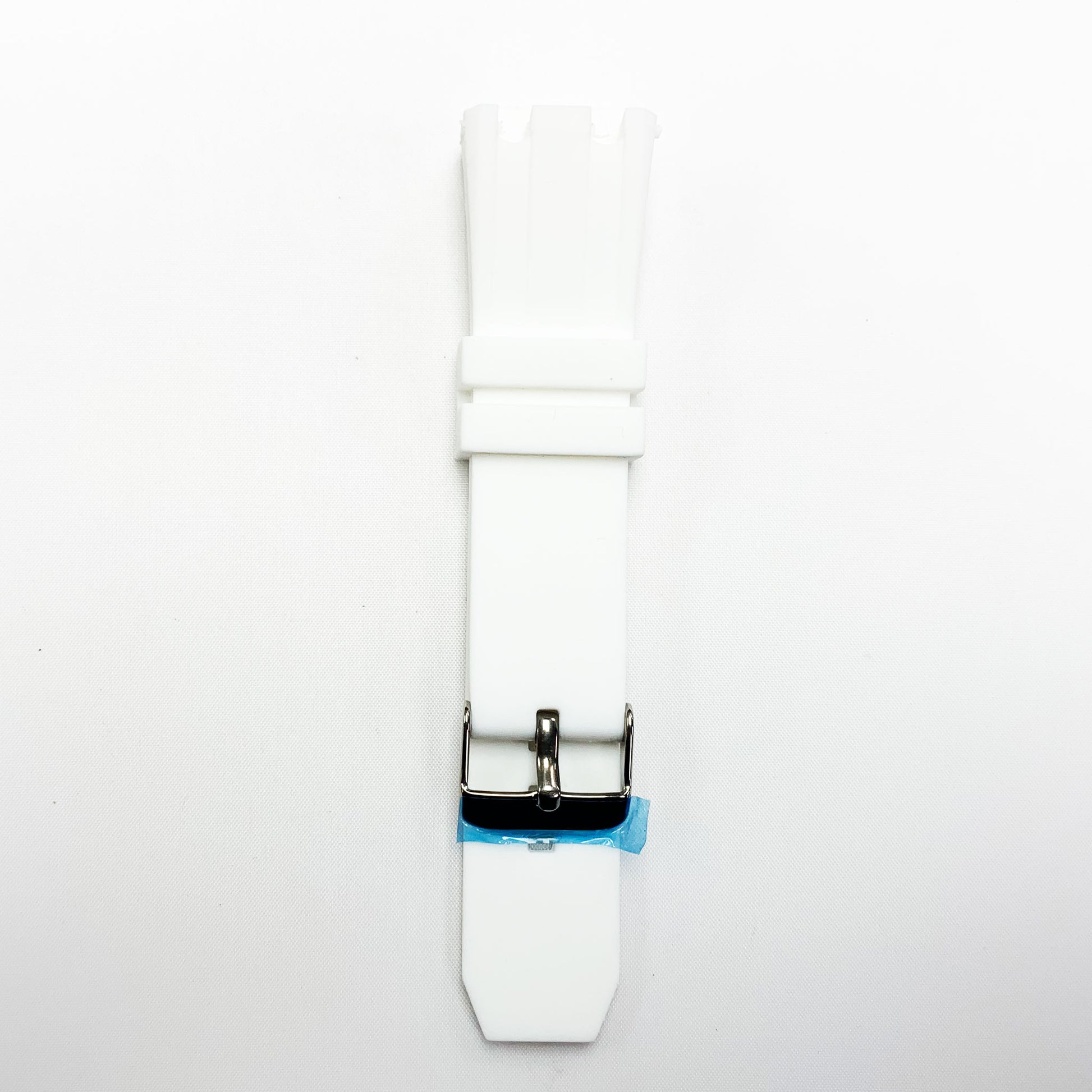 24 MM Silicone Special Double Cut Watch Band White Color Quick Release Regular Size Watch Strap - Universal Jewelers & Watch Tools Inc.