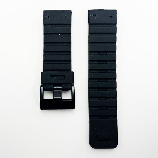 24 MM Silicone Watch Band Black Color Quick Release Regular Size Watch Strap - Universal Jewelers & Watch Tools Inc.