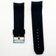24 MM Special Curve Black Color Silicone Quick Release Regular Size Watch Strap Steel HR - Universal Jewelers & Watch Tools Inc.