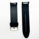 24 MM Special Curve Plain Black Color Silicone Quick Release Regular Size Watch Strap Steel HR - Universal Jewelers & Watch Tools Inc.