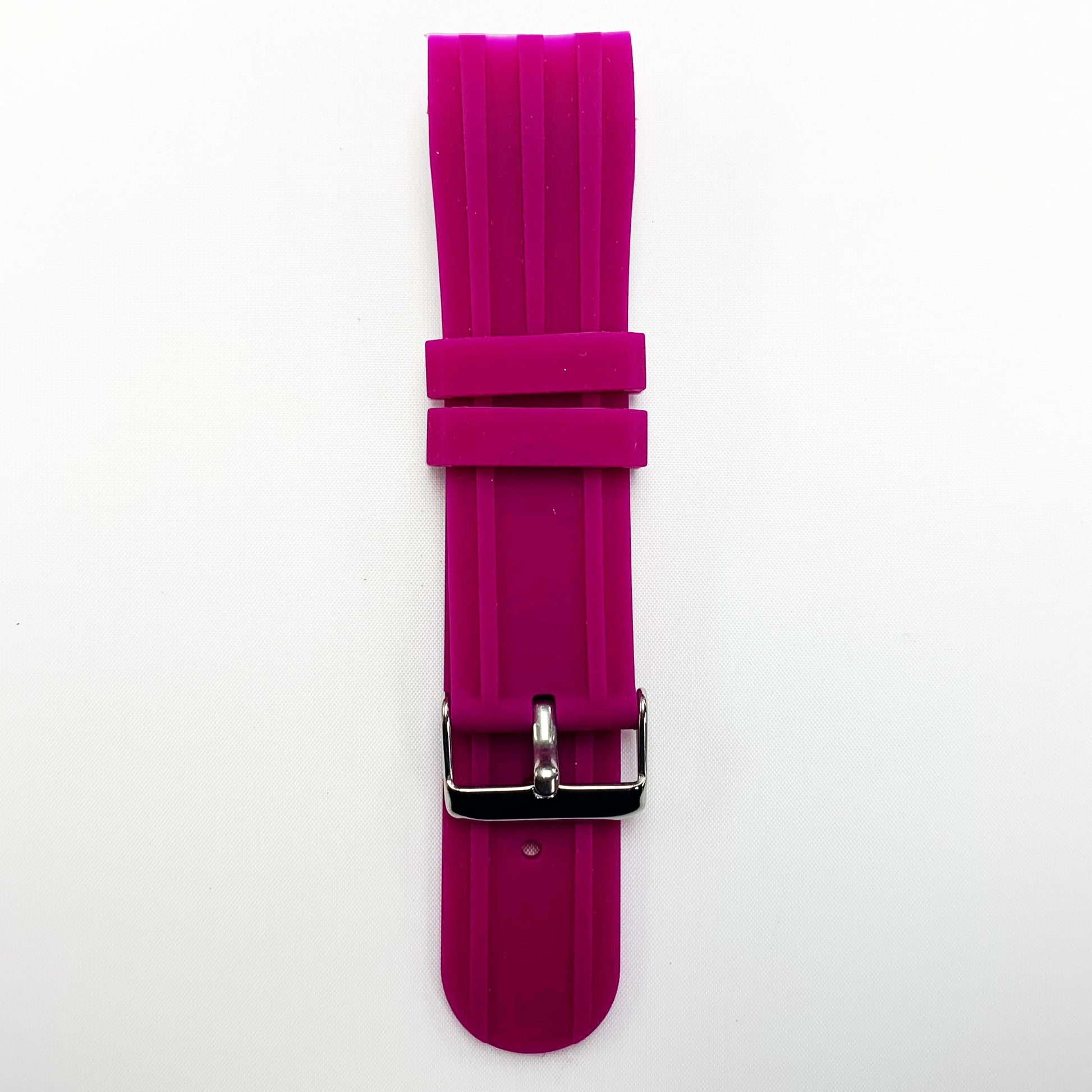 24 MM Special Curve Purple Color Silicone Quick Release Regular Size Watch Strap Steel HR - Universal Jewelers & Watch Tools Inc.