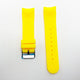 24 MM Special Curve Yellow Color Silicone Quick Release Regular Size Watch Strap Steel HR - Universal Jewelers & Watch Tools Inc.